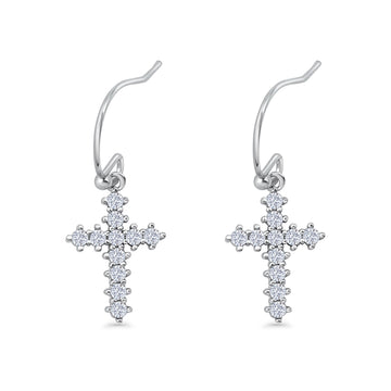 Cross Fishhook Earrings